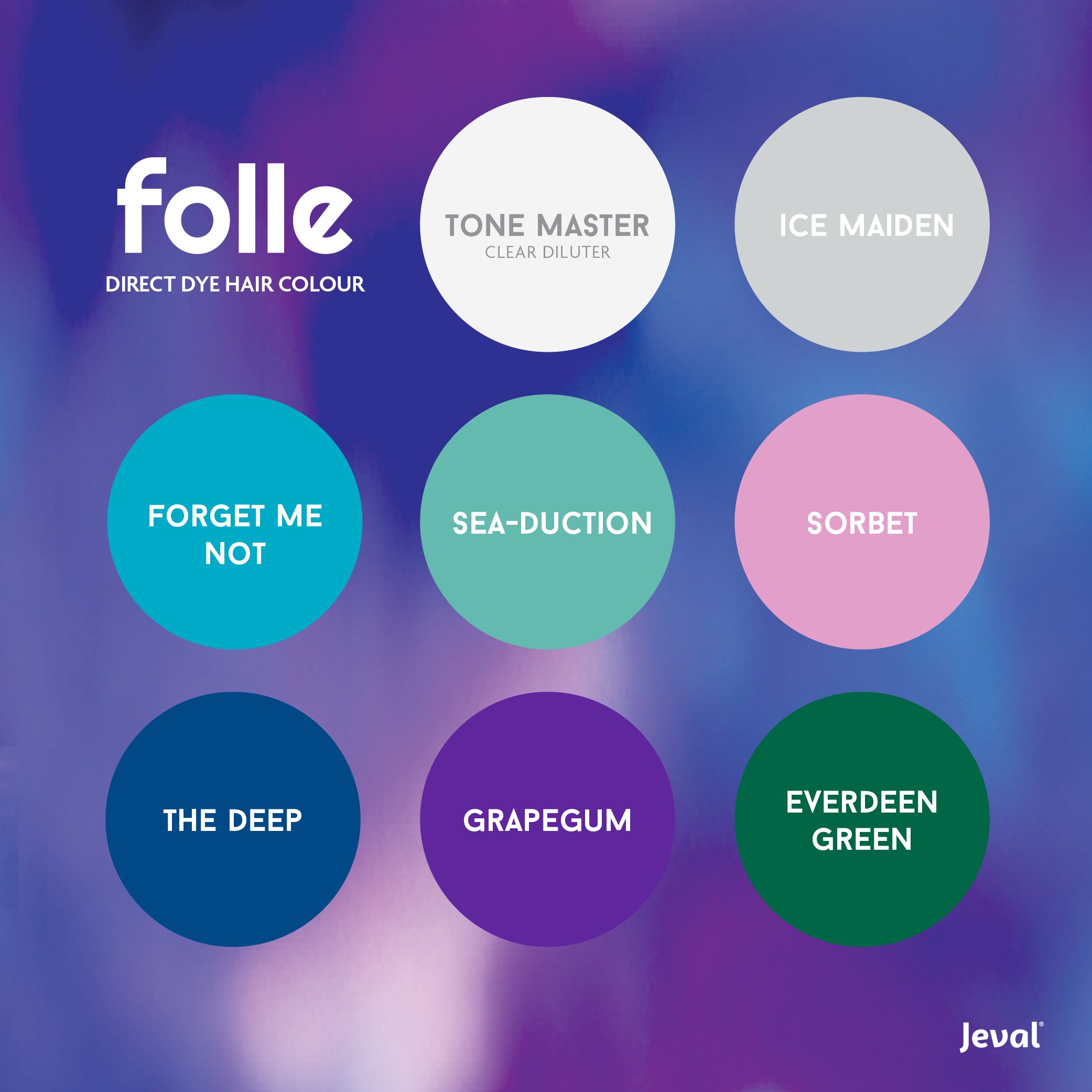 Folle Tone Master, Direct Dye Hair Colour