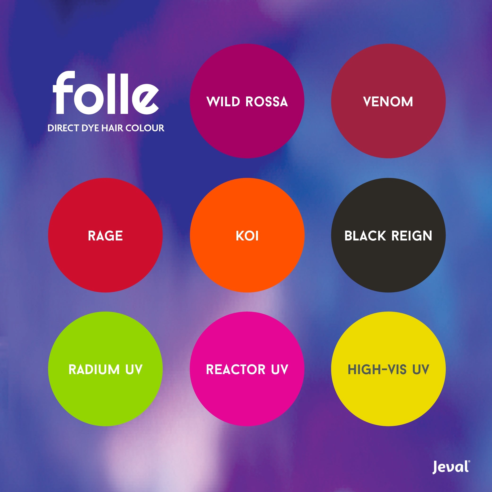 Jeval folle High Vis UV Hair Colour 170ml - Beautopia Hair & Beauty