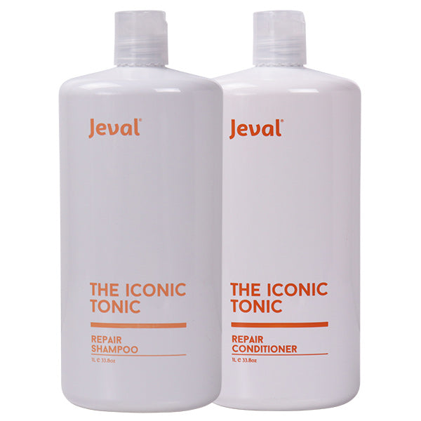 Jeval Jeval Iconic Tonic Repair Shampoo & Conditioner Duo 1 Litre – Jeval ...